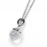 Collar Ball Rodio Cristal