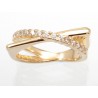 Anillo Ferrara plata dorada