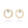 Pendientes Foundant en Plata Dorada