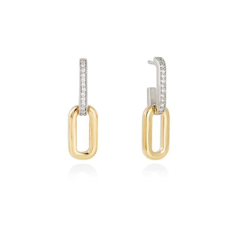 Pendientes Hilton en Plata Dorada