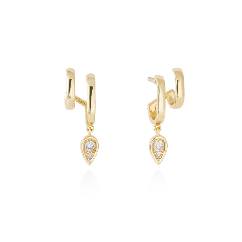 Pendientes Prince en Plata Dorada