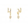 Pendientes Prince en Plata Dorada