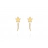 Pendientes Comette en Plata Dorada