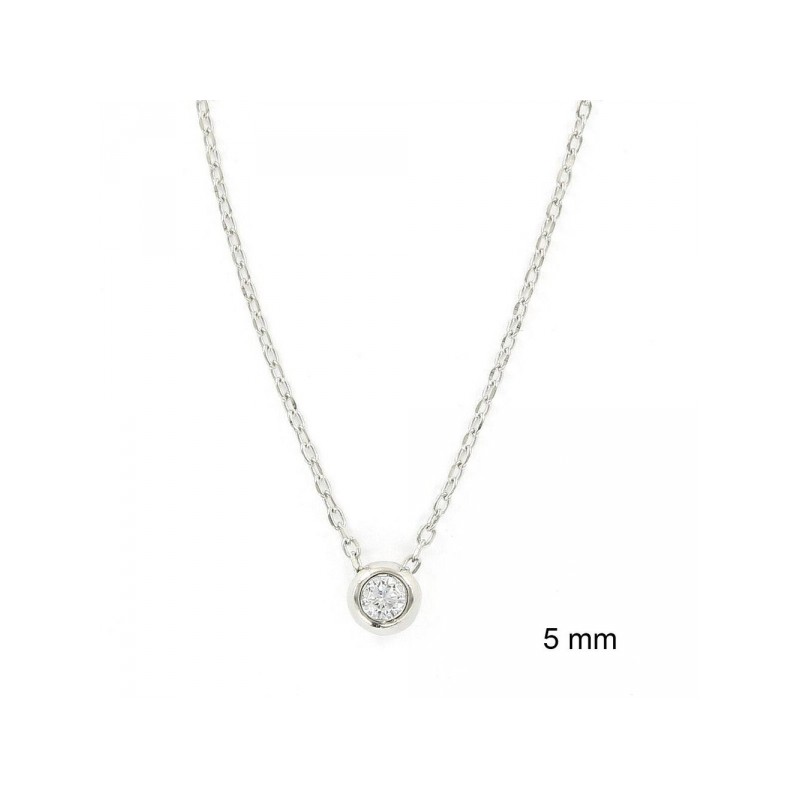 Collar Chatón Circonita Plata 925