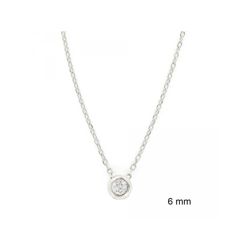 COLLAR CHATÓN CIRCONITA PLATA 925