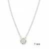 COLLAR CHATÓN 7MM CIRCONITA PLATA 925