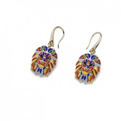 PENDIENTES LEÓN DORADO