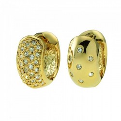PENDIENTES DOBLE DORADO