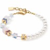 PULSERA COEUR DE LION GEOCUBE® PRECIOUS FUSION PEARLS MULTICOLOUR PASTEL 5086/30-1522