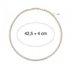 COLLAR TENIS CLÁSICO CHAPADO CRISTAL