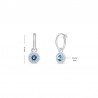 PENDIENTES AROS CLÁSICOS DE SOLITARIO