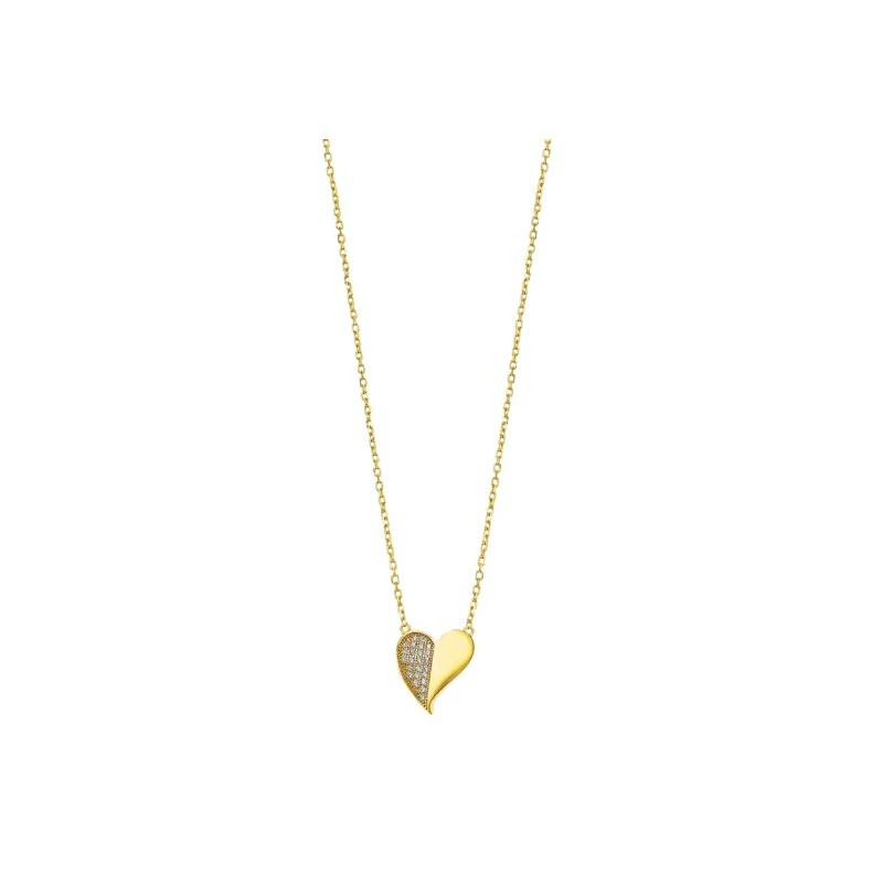 COLLAR CORAZÓN LOTUS SILVER MOMENTS LP3534-1/2 PLATA, MUJER