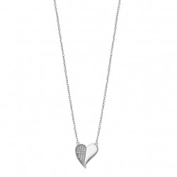 COLLAR CORAZÓN LOTUS SILVER...