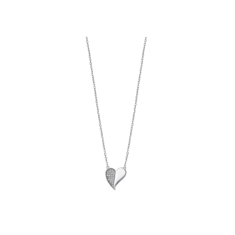 COLLAR CORAZÓN LOTUS SILVER MOMENTS LP3534-1/1 PLATA, MUJER