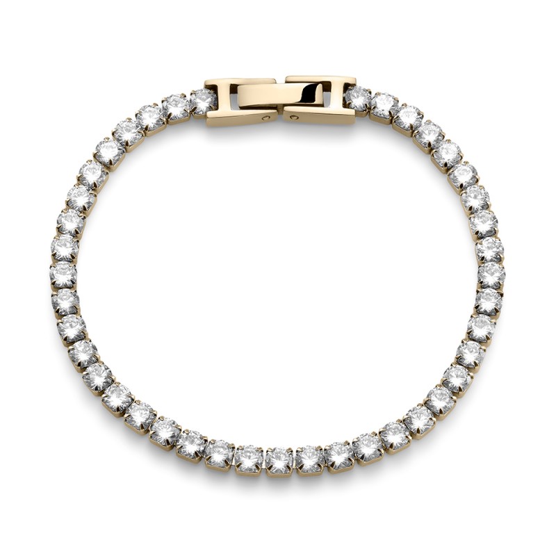 PULSERA BRILLANTE 3MM DORADO