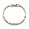 PULSERA BRILLANTE 3MM DORADO