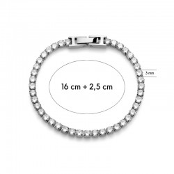 PULSERA BRILLANTE 3MM DORADO