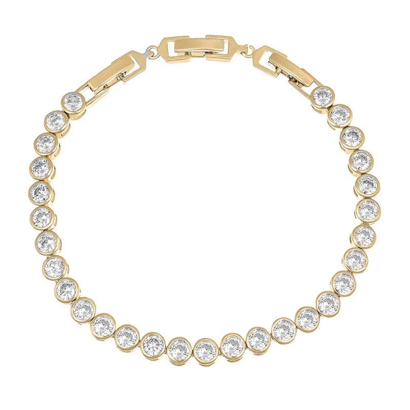 PULSERA CLASSIC TENIS CLÁSICA DORADA