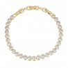 PULSERA CLASSIC TENIS CLÁSICA DORADA