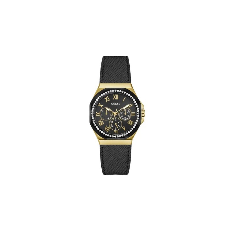 RELOJ GUESS GLAZE DAMA NEGRO GW0753L4