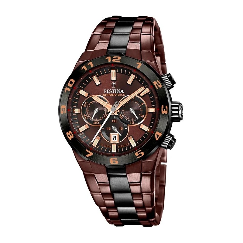 RELOJ FESTINA SPECIAL EDITION F20708/1 MARRÓN CORREA DE ACERO INOXIDABLE 316L, HOMBRE