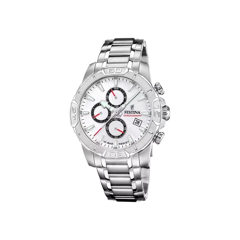 RELOJ FESTINA TIMELESS CHRONOGRAPH F20704/1 BLANCO, HOMBRE