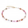 Collar Coeur de Lion GeoCUBE® Iconic Precious rosa-naranja