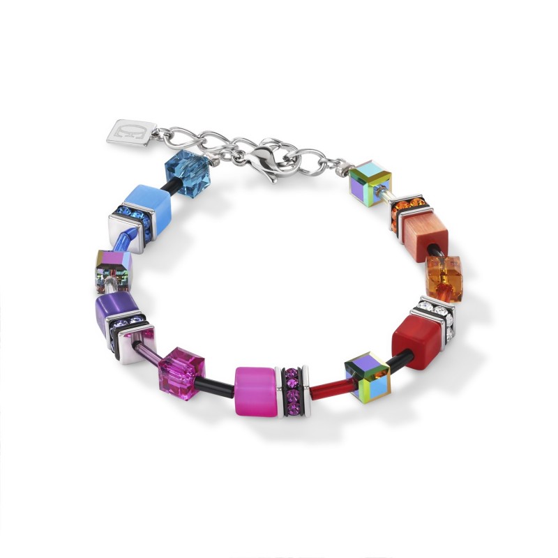 Pulsera Coeur De Lion GeoCUBE® arcoiris multicolor 2838/30-1520