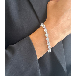 PULSERA GOTAS BLANCAS