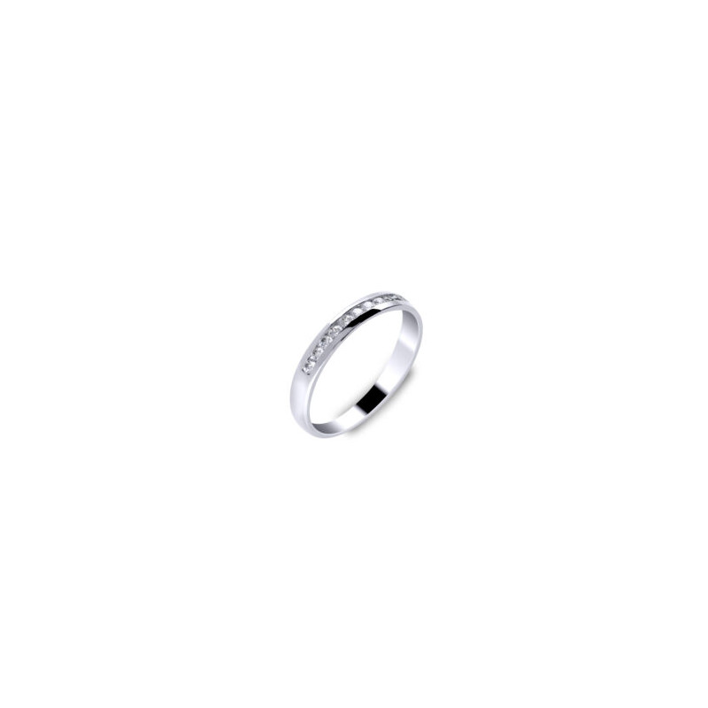 ANILLO ALIANZA DIAMANTES, 18KT ORO 6380/30