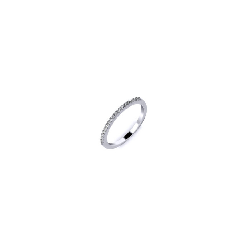 ANILLO ALIANZA DIAMANTES, 18KT ORO