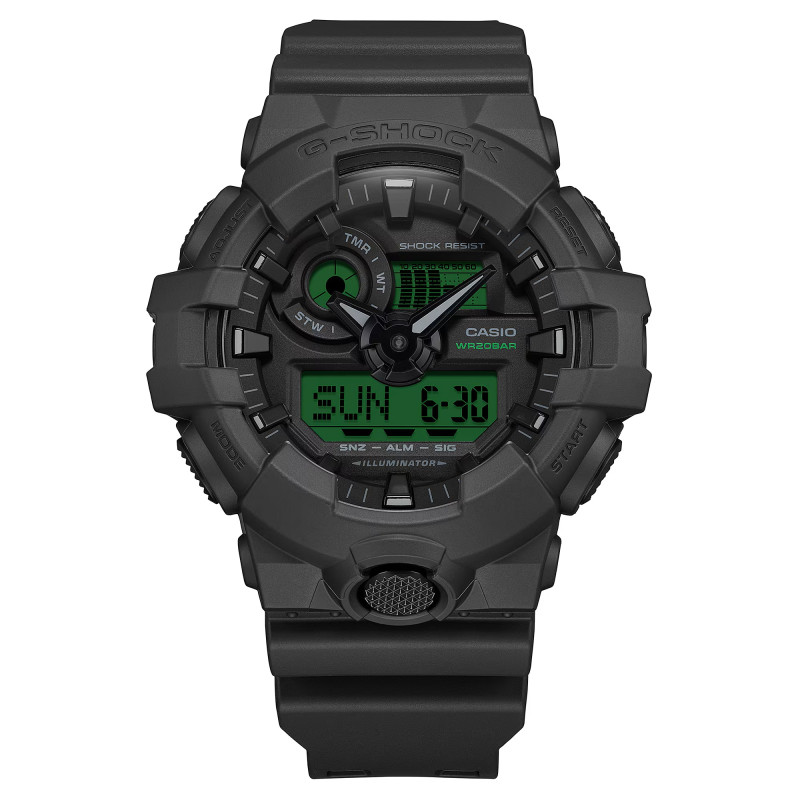 RELOJ G-SHOCK CASIO BLACK & ELECTRO GA-700BEG-1AER