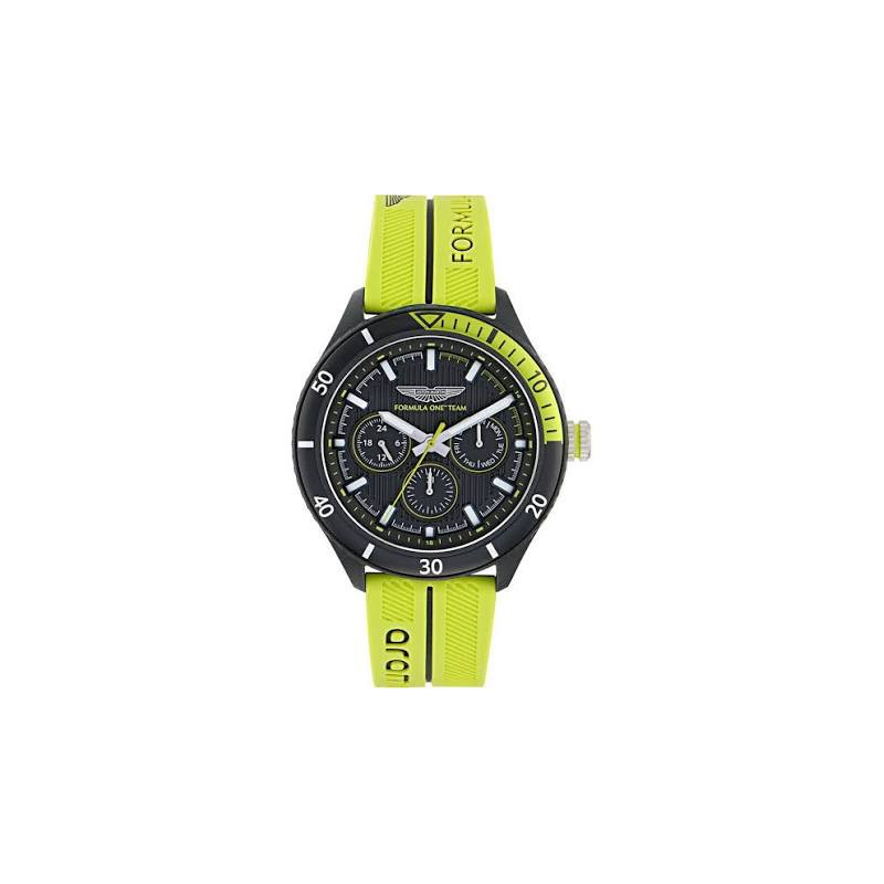 RELOJ ASTON MARTIN F1 AMARILLO/NEGRO MULTIFUNCIÓN MTFP1F502