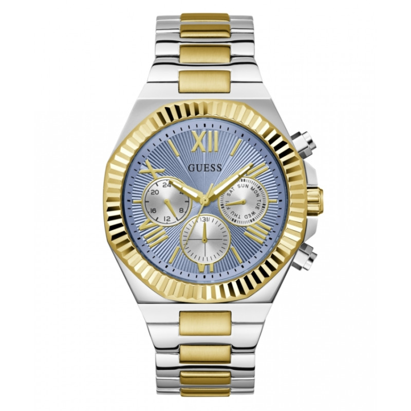 RELOJ GUESS EQUITY GW0703G3 BICOLOR CELESTE