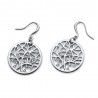 Pendientes Life rodio cristal