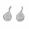 Pendientes Blob Steel cristal