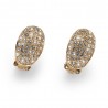 Pendientes Clip Shine oro cristal