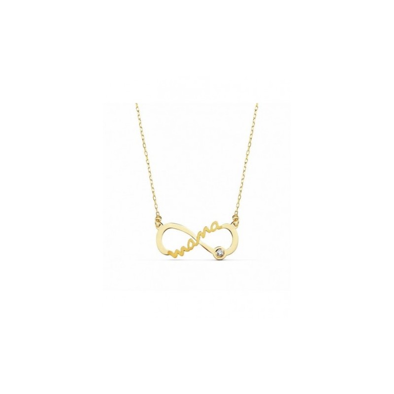 Collar Infinito Mama Oro 18kt (750)
