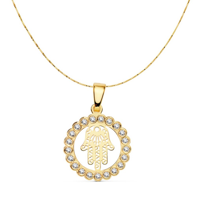 Collar mano de Fatima oro 18 kt